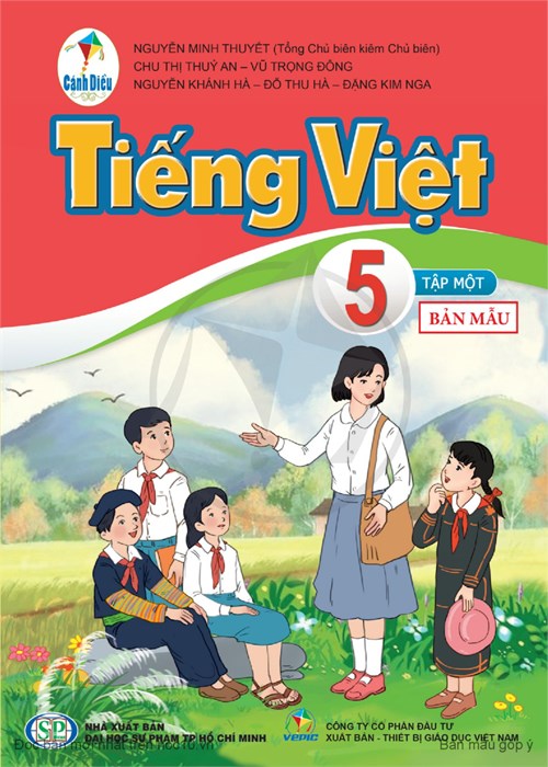 Bộ mẫu Phiên bản điện tử của sách giáo khoa Cánh Diều lớp 5