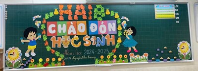 Chào đón học sinh khối 2 và khối 3