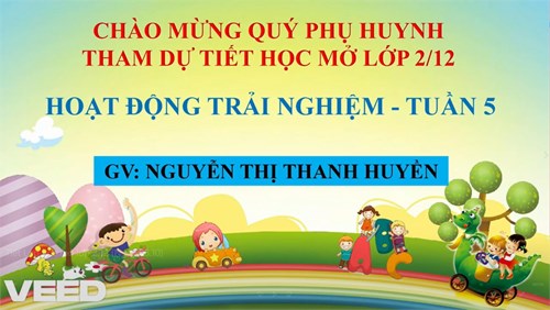 Lớp học mở với cô trò lớp 2.12