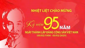 Chào mừng kỉ niệm 95 năm ngày thành lập Đảng Cộng Sản Việt Nam
