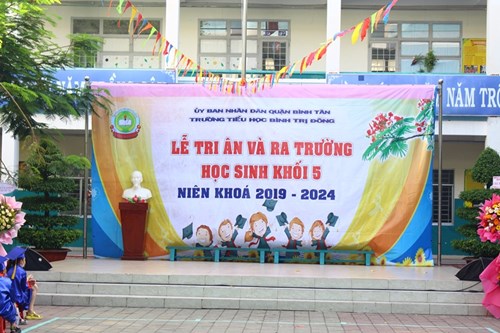 Lễ tri ân và ra trường học sinh khối 5 niên khóa 2019-2024