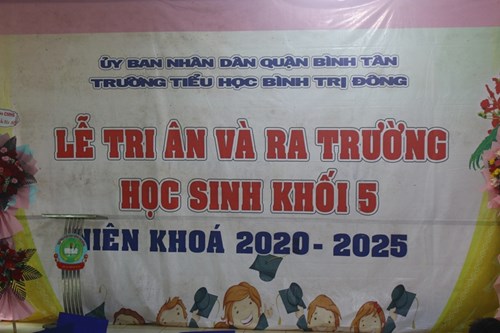 Lễ tri ân và ra trường học sinh khối 5 niên khóa 2020-2025