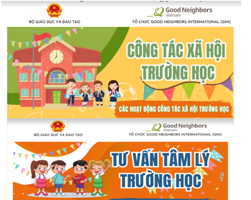 Thông điệp đảm bảo an toàn thực phẩm cho học sinh tiểu học và sử dụng áp phích truyền thông công tác xã hội và tư vấn tâm lý trường học.
