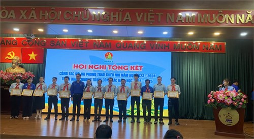 HỘI NGHỊ - Tổng kết công tác Đội và phong trào thiếu nhi NH 2023-2024, triển khai chương trình công tác NH 2024-2025