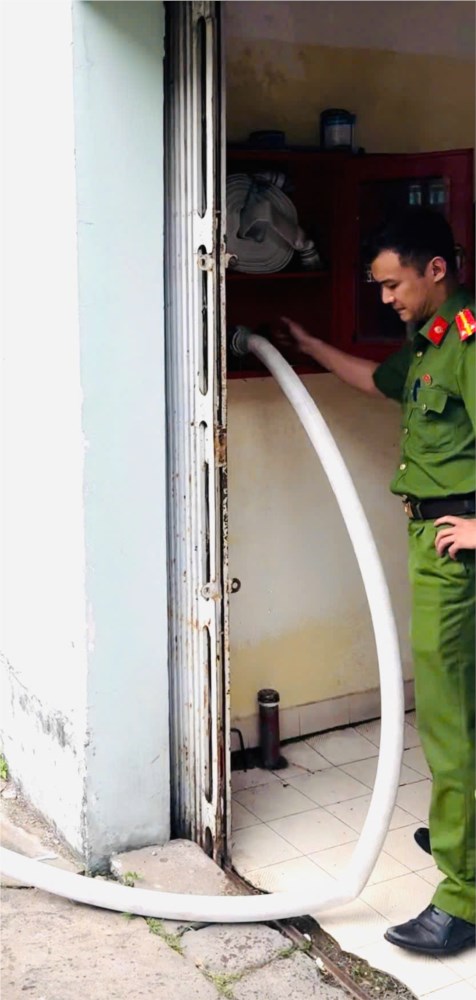 Đón đoàn kiểm tra công tác phòng cháy chữa cháy