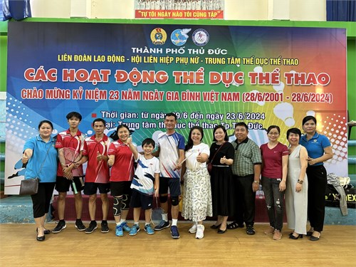 Các hoạt động thể dục thể thao chào mừng 23 năm Ngày Gia đình Việt Nam 28/6 (28/6/2001 - 28/6/2024)