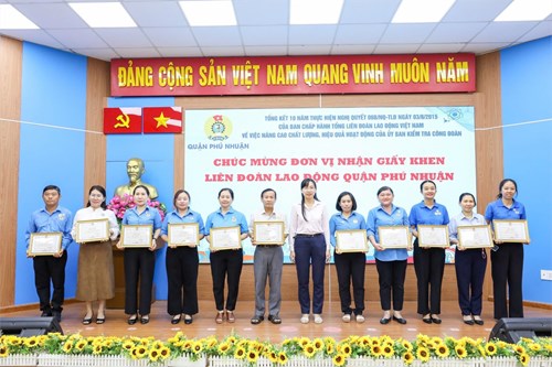Hội nghị tổng kết 10 năm thực hiện Nghị quyết số 6b/NQ-BCH về “Nâng cao chất lượng, hiệu quả hoạt động Ủy ban kiểm tra Công đoàn”