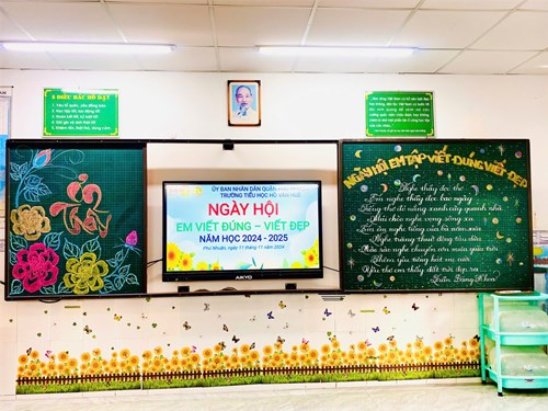 Ngày hội “em viết đúng viết đẹp” năm học 2024 - 2025