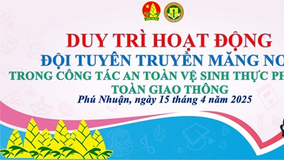 Câu lạc bộ phát thanh măng non – chủ đề: an toàn vệ sinh thực phẩm & an toàn giao thông 🚦🍱