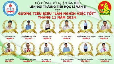  Làm nghìn việc tốt  của tháng 11