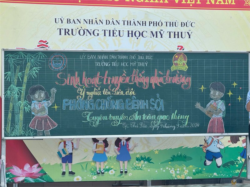 Sinh hoạt truyền thống nhà trường, Tuyên truyền An toàn giao thông đường bộ, Tuyên truyền y tế: Phòng chống bệnh sởi