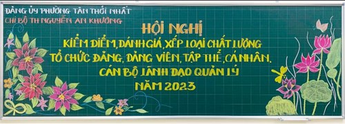 ☘️☘️☘️ Hội nghị kiểm điểm và đánh giá, xếp loại chất lượng tổ chức Đảng, Đảng viên, tập thể, cá nhân, cán bộ lãnh đạo, quản lý năm 2023 ☘️☘️☘️