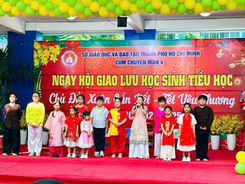 Cụm chuyên môn 4: Ngày hội Giao lưu học sinh Tiểu học 
Chủ đề: Xuân gắn kết - Tết yêu thương