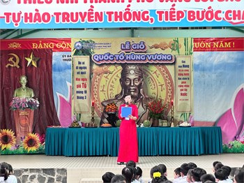 Trường Tiểu học Phú Mỹ tổ chức Lễ giỗ Quốc Tổ Hùng Vương 2024 - 2025