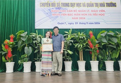 Hội thi : Chuyển đổi số trong dạy học và quản trị nhà trường dành cho cán bộ quản lý, giáo viên, nhân viên bậc mầm non và tiểu học năm 2024.