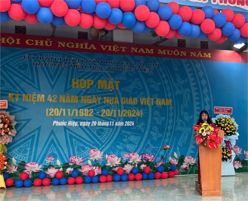 Kỷ niệm 42 năm ngày Nhà giáo Việt Nam 20/11/1982-20/11/2024