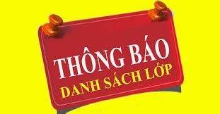 Danh sách lớp năm học 2024-2025
