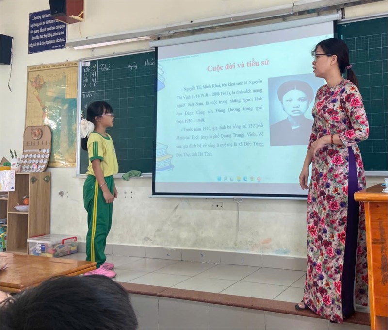 Liên đội, lớp nhi đồng Chủ đề:  Đông chí Nguyễn Thị Minh Khai - Người chiến sĩ cộng sản kiên cường 