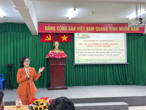 Đoàn viên thanh niên tham gia tập huấn Hội nghị học tập chuyên đề  Làm theo tư tưởng, đạo đức, phong cách Hồ Chí Minh 