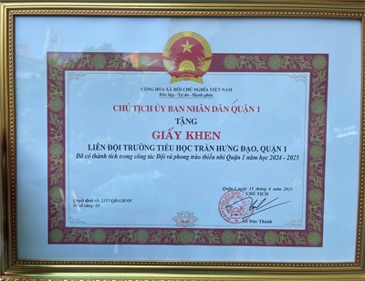 Bản tin THĐ số 498. Vinh danh Liên đội trường Tiểu học Trần Hưng Đạo
