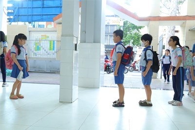 Giờ điểm danh – Nét đẹp nề nếp mỗi sáng ở Trường Tiểu học Trần Hưng Đạo