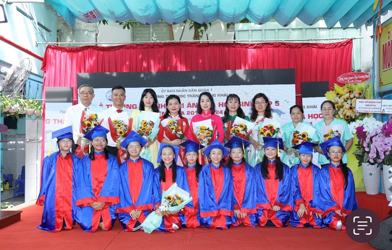Lễ tổng kết - Lễ trưởng thành và tri ân của học sinh khối lớp 5 năm học 2023 - 2024
