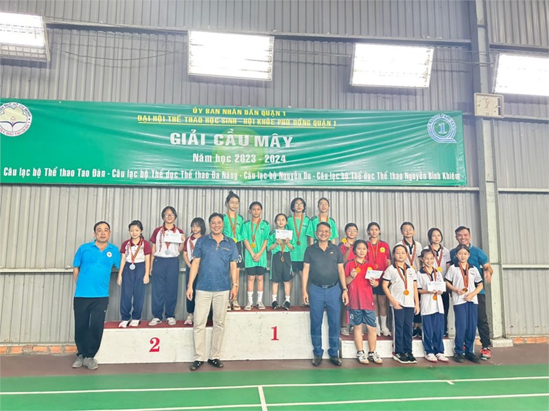 Thành tích Đại hội thể thao học sinh - Hội khỏe Phù Đổng Quận 1 - Năm học 2023 - 2024