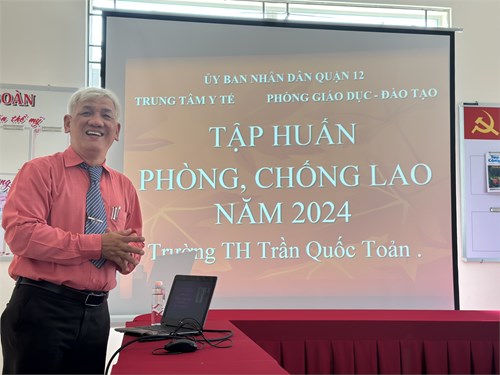 Bác Sĩ Lý Hồng Ân Tuyên Truyền Phòng Chống Bệnh Lao tại trường Tiểu học Trần Quốc Toản