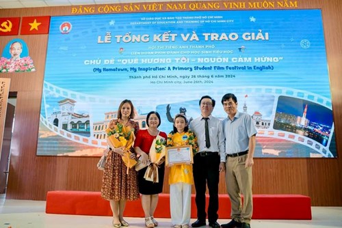 Lễ trao giải Hội thi tiếng Anh thành phố chủ đề  Liên hoan phim tiếng Anh dành cho học sinh tiểu học: Quê hương tôi, Nguồn cảm hứng  - My Hometown, My Inspiration