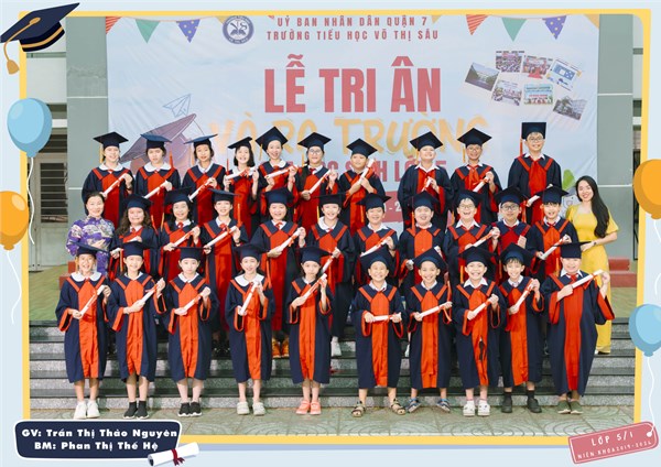 Hình tập thể lớp cuối năm học 2023-2024