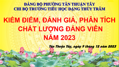 Kiểm điểm, đánh giá, phân tích chất lượng đảng viên năm 2023