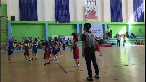 Trận đấu Bóng rổ nữ Trường Tiểu học Giồng Ông Tố - Trường Tiểu học Tam Bình (chiều ngày 11/12/2023; kết quả thắng: 6-0)
