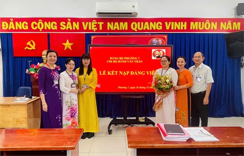 Lễ kết nạp Đảng viên năm 2024.