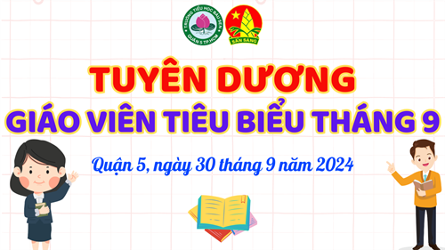 Tuyên dương Giáo viên tiêu biểu Tháng 9/2024