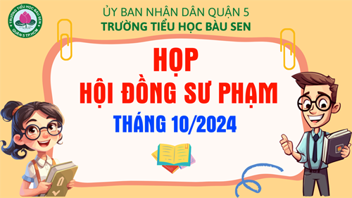 Họp hội đồng Sư phạm Tháng 10/2024