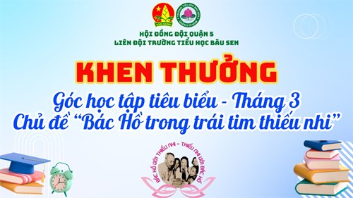 Khen thưởng  Góc học tập tiêu biểu  Tháng 3/2024