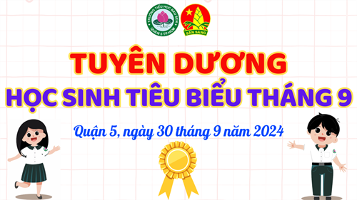 Tuyên dương học sinh tiêu biểu trong Tháng 9/2024