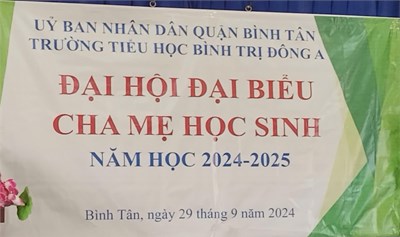 Đại hội đại biểu cha mẹ học sinh. năm học: 2024-2025
