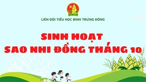 Hoạt động sinh hoạt sao nhi đồng tháng 10
