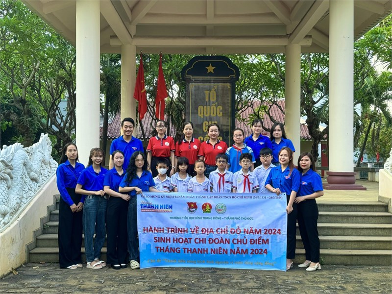 Hành trình về ĐỊA CHỈ ĐỎ - Sinh hoạt chi đoàn Chủ điểm tháng Thanh niên năm 2024