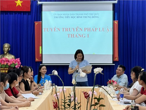 Trường Tiểu học Bình Trưng Đông tuyên truyền phòng, chống pháo nổ dịp Tết Nguyên đán Giáp Thìn 2024