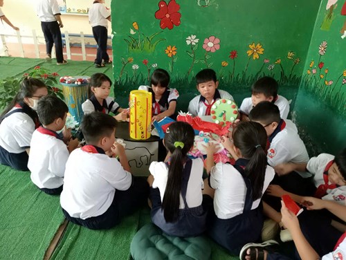 Hoạt động Giờ ra chơi trải nghiệm sáng tạo và ứng dụng STEAM