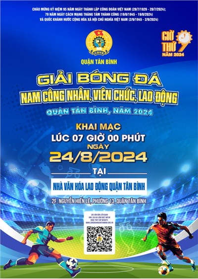 Giải bóng đá nam cnvc-lđ quận tân bình, năm 2024.