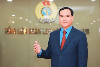 Thư của đồng chí Nguyễn Đình Khang, Ủy viên Trung ương Đảng, Chủ tịch Tổng LĐLĐVN nhân kỷ niệm 95 năm Ngày Thành lập Công đoàn Việt Nam