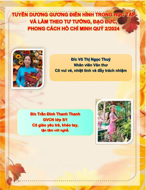 Tuyên dương gương điển hình học tập và làm theo tư tưởng, đạo đức, phong cách Hồ Chí Minh Quý 2/2024
