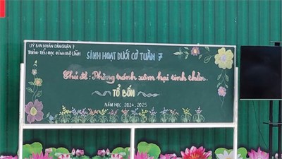 Hoạt động trải nghiệm - sinh hoạt dưới cờ - tuần 7