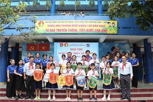 Hội thi nghi thức đội cấp trường. năm học 2024 - 2025