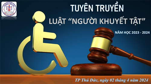 Trường Tiểu học Đỗ Tấn Phong tổ chức Tuyên truyền luật “Người khuyết tật” năm học 2023 – 2024