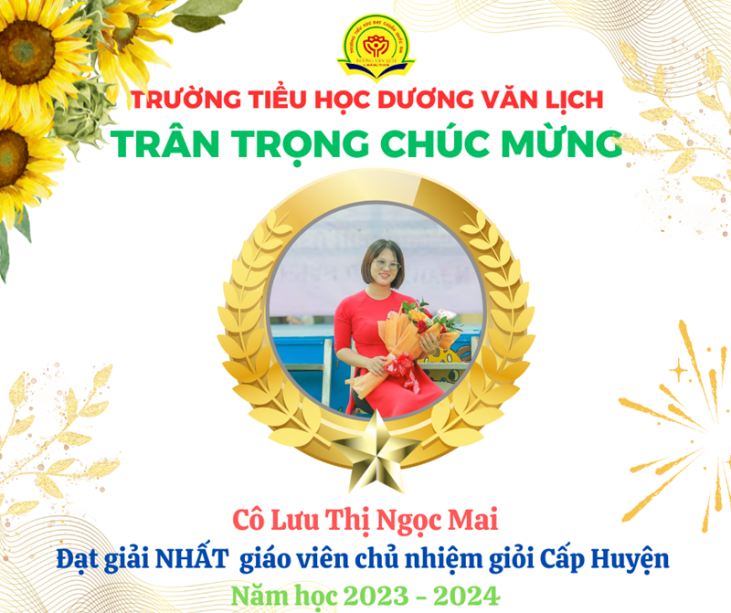 Trường Tiểu học Dương Văn Lịch tích cực tham gia các hội thi cấp Thành phố và cấp Huyện năm học 2023 - 2024