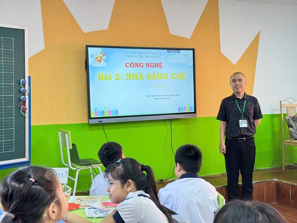 Cụm 1 dự giờ Khối 5 môn Công nghệ -  Thầy Thành GVCN lớp 5/2